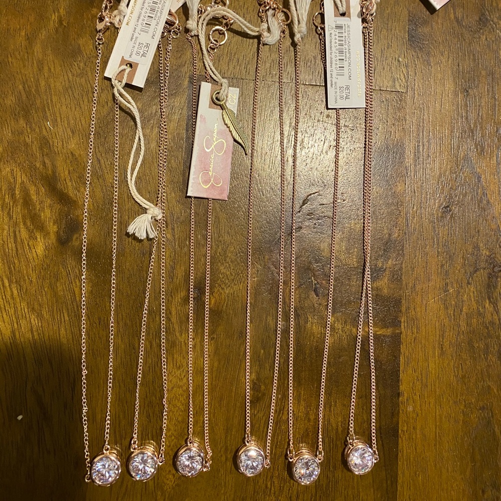Jessica Simpson Rose Gold Necklace